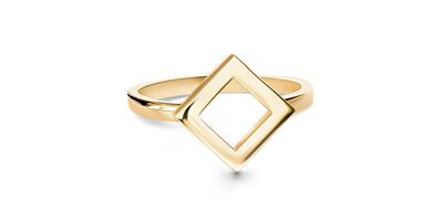 VON KRONBERG - Ring SQUARE Gelbgold | stackable